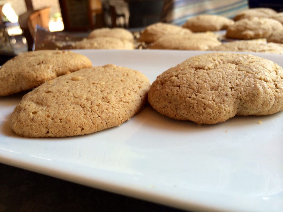 Almond Butter Cookies with Sugar Sprinkles